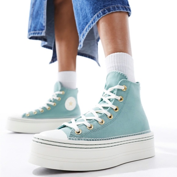Converse Chuck Taylor All Star Modern Lift sneakers with crafted stitching - Picture 11 of 11
